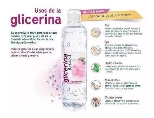 Glicerina Natural La Corona 100% Pura, 500 ml.