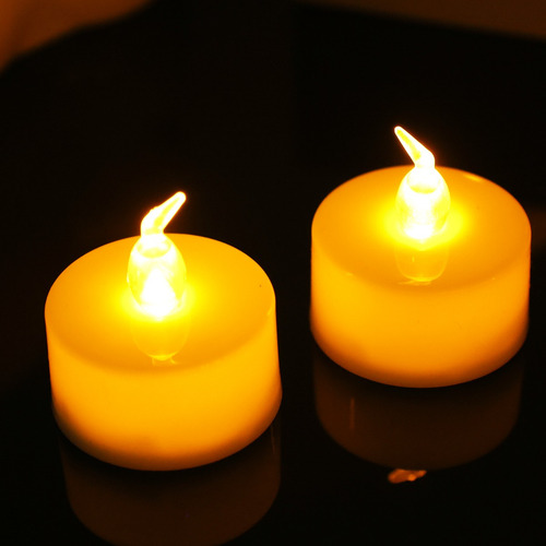 12 Minivelas Led, Lámpara De Luz Nocturna