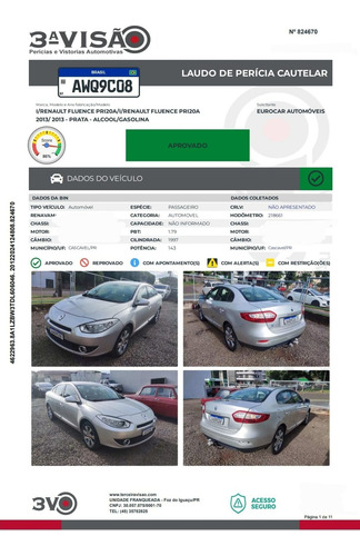 Renault Fluence Sedan Privilège 2.0 16V FLEX Aut