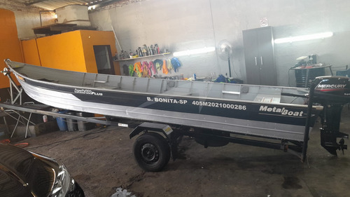 Barco Metalboat Aruak 600 Plus(2020) Mercury 15hp 2t+carreta