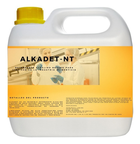 Alkadet Detergente Alcalino Para Industria Alimenticia 50 Lt