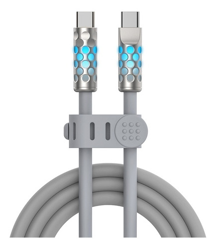 Cable Usb C A C Tipo C Carga Rápida Luminoso 240w 1.5m Mfish