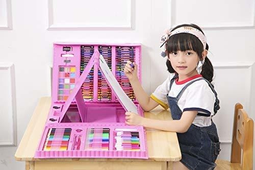 H & B Kids Art Supplies 208 Piezas De Pintura Y Dibujo Case,