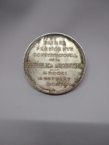 Medalla Urquiza 1er Presidente Constitucional (Usado)