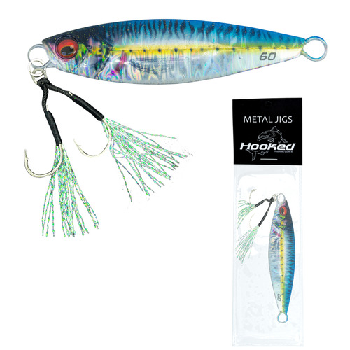 Señuelo Jig Fizz 60g Realista Lances Largos Maton Pesca Color Azul sardina