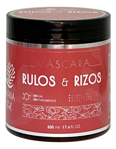 Mascara Rulos Algas Marinas Y Aceite De Coco