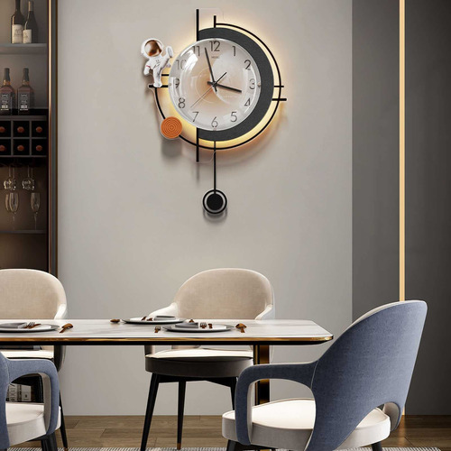 Reloj Pared Moderno Led Creativo Para Apartamento Sala Estar