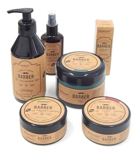 Kit Para Barba De Lujo Primont Barber + Bolsito De Regalo