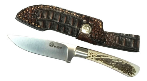 Cuchillo Asador Boker Arbolito F5736h Hoja 9cm Funda Cuero