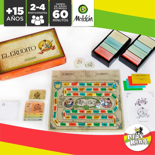 Imagen 5 de 10 de Maldon El Erudito Cultura Original Juego De Mesa Playking