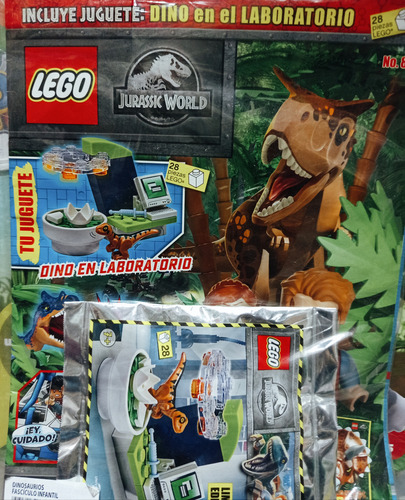 Jurassic World, Lego Revista Con Juguete. Hay Variantes