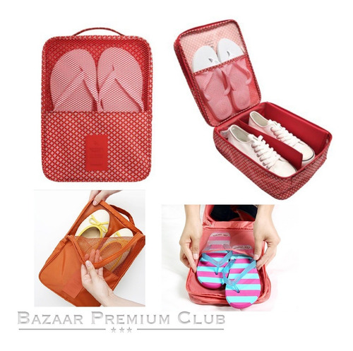 Imagen 6 de 6 de 2x1 Porta Zapatos De Viaje Individual Travel Shoes Multiusos