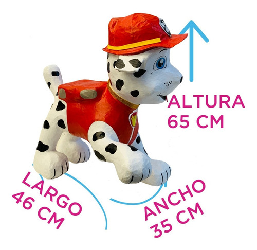 Imagen 3 de 3 de Piñata De Perro Bombero