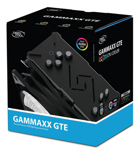 Disipador Dc Gammaxx Gte 120mm Rgb Led Intel Y Amd