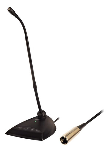 Micrófono Condensador Cuello De Ganso Shure Mx412d/s C/ Base Color Negro
