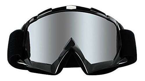 Gafas Moto 4-fq Uv Antirrayaduras Ciclismo-sliver Lens