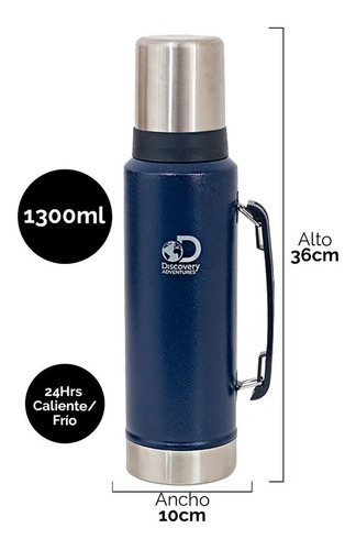 Imagen 3 de 8 de Termo Matero Discovery Acero Inoxidable 1.3 Litros C