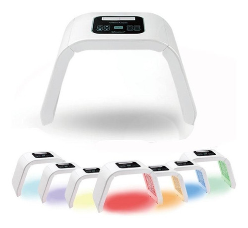 Imagen 2 de 10 de Cabina Led Corporal Mascara Pdt 7 Colores Terapia Facial Lum