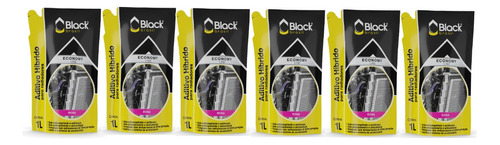 Kit Aditivo Economy Rosa Pouche Black  (1litro) - 6 Unidades