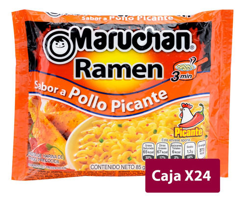 Maruchan Ramen Pollo Picante 24 Unidades