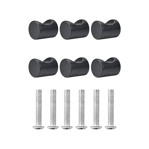 Tiradores Muebles Perillas Balin Negro + Tornillo Pack 5unid