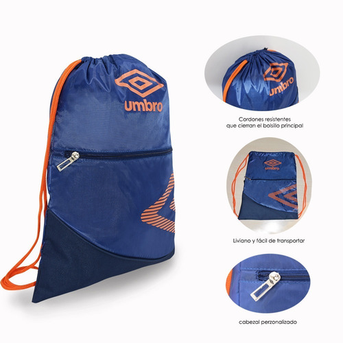 Imagen 3 de 5 de Umbro® Mochila/bolsa Deportiva, Gym, Fitness, Casual, Viaje