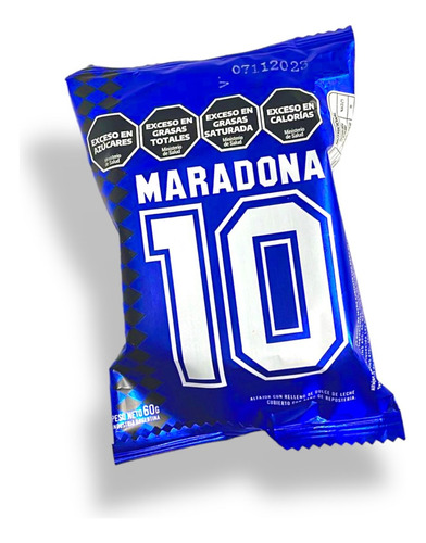Alfajor Simple Maradona Caja X 24u Relleno De Dulce De Leche