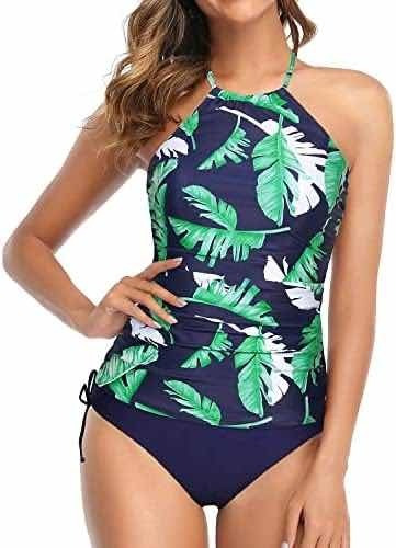 Holipick Traje De Baño Tankini De Dos Piezas Control Abdomen