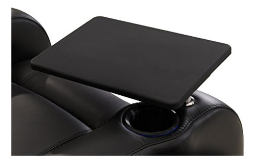 Asiento Octane Pastblblk Octane Black Swivel Tray Table