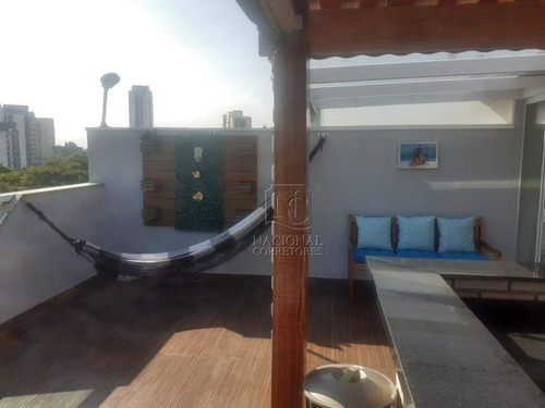Cobertura Com 2 Dormitórios À Venda, 100 M² Por R$ 460.000,00 - Paraíso - Santo André/sp - Co5477
