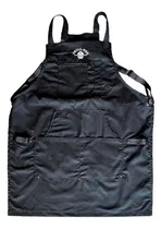 Comprar Mandil Delantal Parrillero Profesional De Lona Grill-bee Color Negro Diseño de la tela Negro