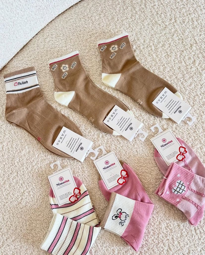 Pack X12 Sorpresa De Medias 3/4 Con Lindos Diseños De Mujer Surtido Surtido 35-40
