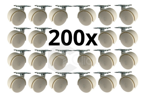 200 Peças Pés Rodizios Multiuso Branca P Estantes Reforçada