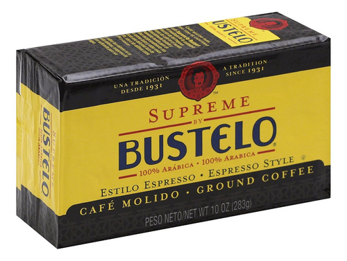 Supreme By Bustelo - Café Molido Premium, Estilo Espresso, L