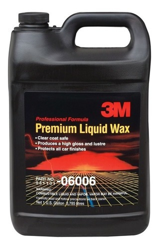 3M cera líquida premium 3.78 litros automotriz 06006