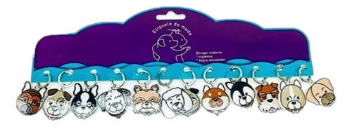 Placas Grandes Para Collar De Perros 12 Piezas Mascotas 