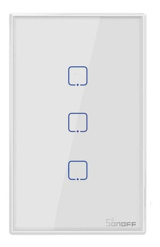 Imagen 1 de 5 de Sonoff T0 Interruptor Llave Luz 3 Botones Wifi Macrotec
