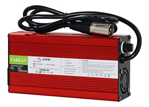 Cargador De 67,2 V 3 A Batería De Iones De Litio De 60 V Car