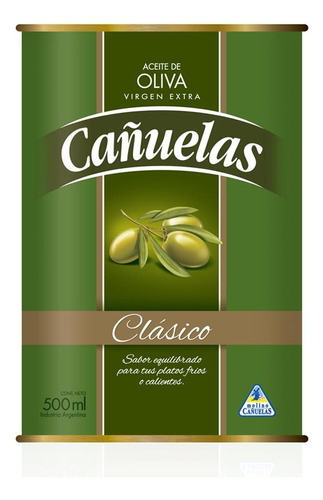 Aceite De Oliva Cañuelas Clásico Lata 500c X 1 - Dh Vinoteca