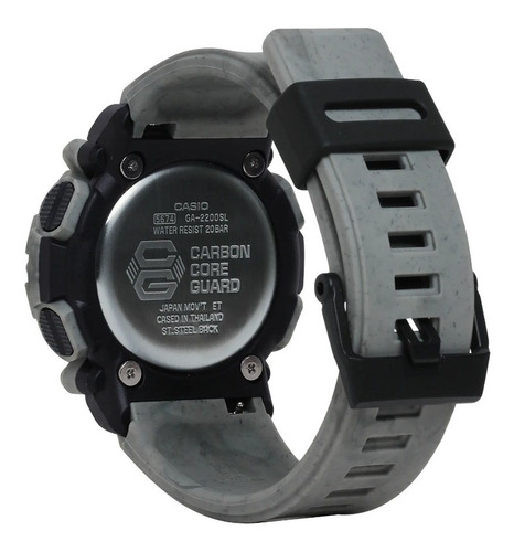 Reloj Pulsera Casio Caga2200sl5acr Con Correa De Resina Color Gris