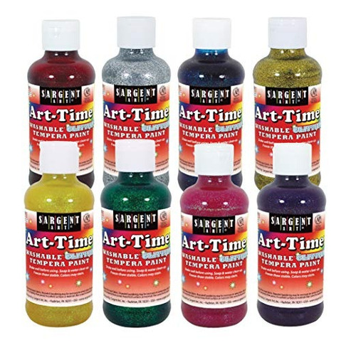 Arte Sargent 17-3999 - 8 Oz Art-time Lavable Glitter Temple 