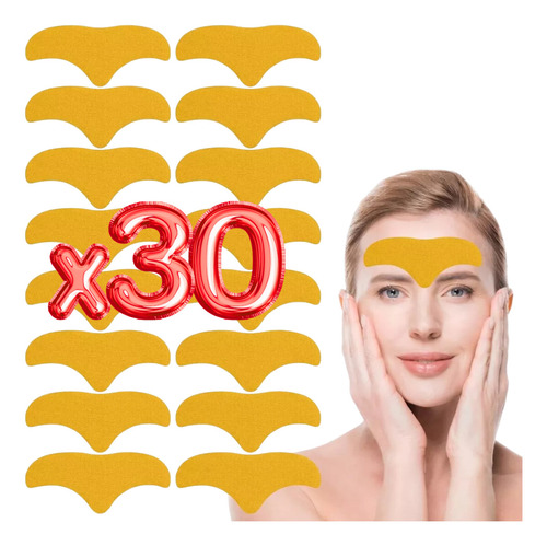 Set 30 Parches Cuidado Facial Anti Arrugas Frente Mascarilla Momento De Aplicación Día Tipo De Piel Normal