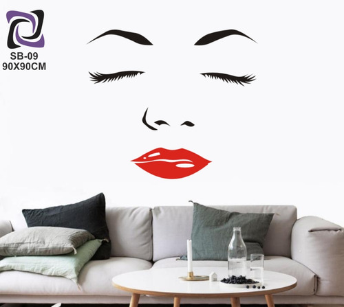 Adesivo Decorativo De Parede Sobrancelhas Estética Salao Nw!