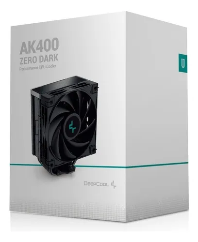 Dissipador de calor LED Deepcool Ak400 Zero Dark LGA1700/Am5 Dissipador de calor LED Deepcool Ak400 Zero Dark LGA1700/Am5