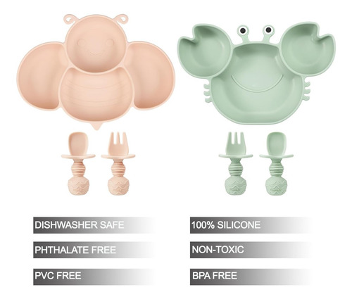 Pandaear 2 Pack Placas De Succión De Silicona Para...