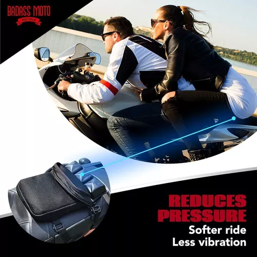 Badass Moto Fundas de asiento para cuatrimoto: cojín de asiento de  motocicleta. Almohadilla de asiento de motocicleta con flujo de aire de