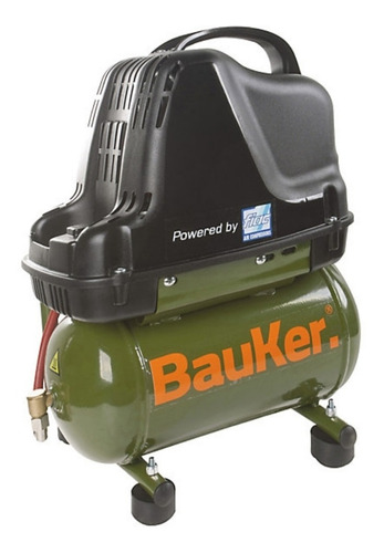 Compresor De Aire Portátil 1.1 Hp 6 Litros Bauker