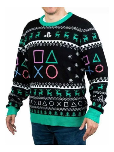 Sweater Sueter Ugly Christmas Play Station Artículo Oficial