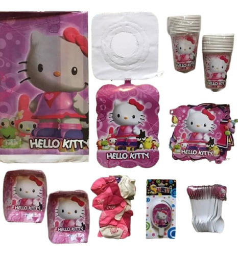 Kit  Fiesta Piñata Infantil Hello Kitty