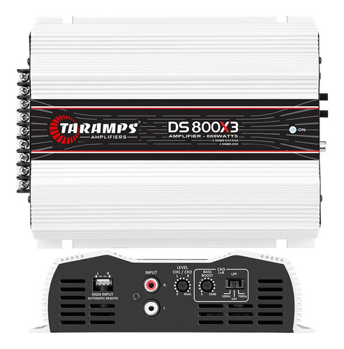 Módulo Amplificador Automotivo Taramps Ds 800x3 800w 2 Ohms